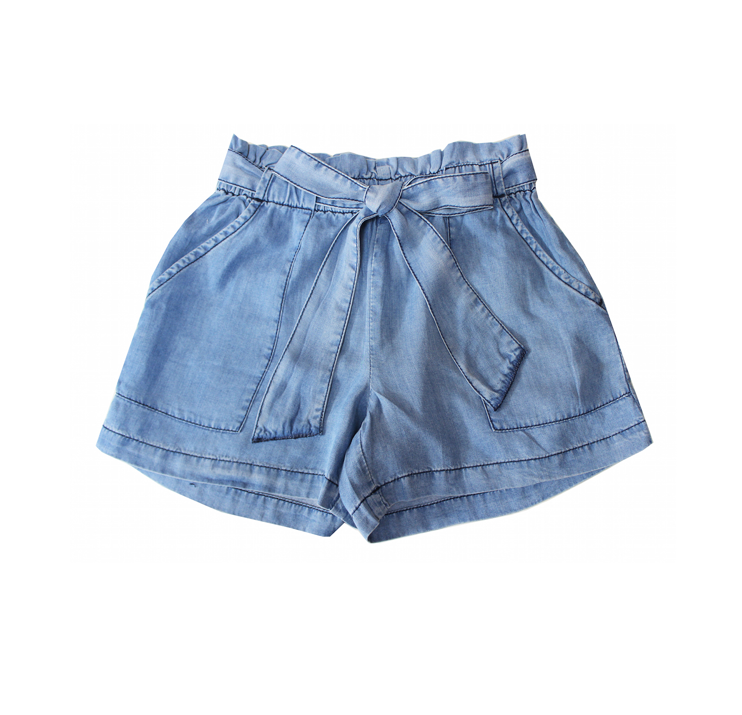 tie up jean shorts